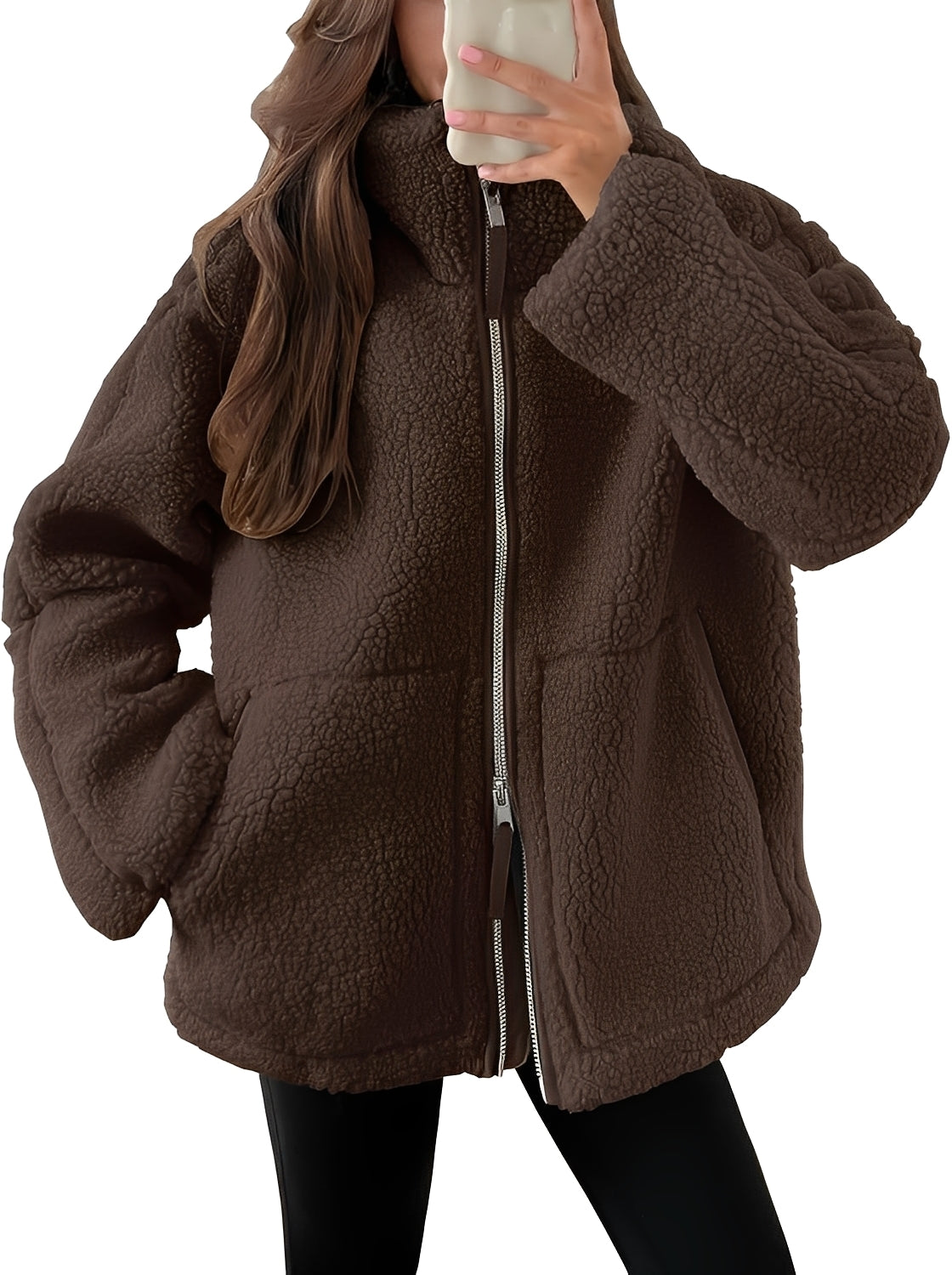 Rowena - Elegante Damen-Wolljacke mit Reißverschluss