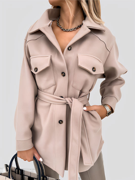 Tiffanie - Moderne, leichte Wolljacke für Damen mit Reverskragen