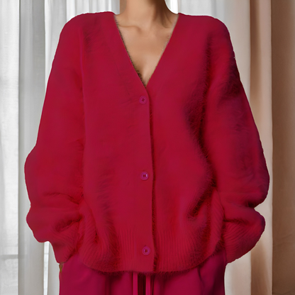 Emberly - Gemütlicher, locker geschnittener Damen-Kaschmirpullover