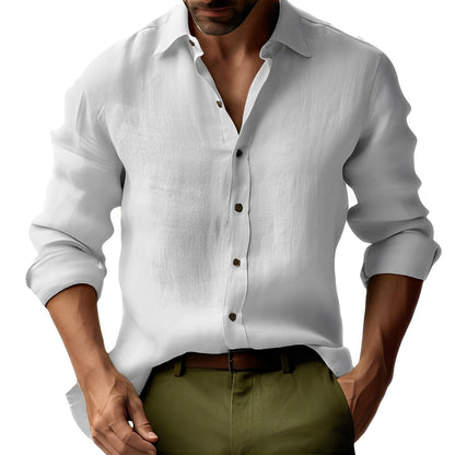 Emile - Einfaches, klassisches Männer-Leinenhemd