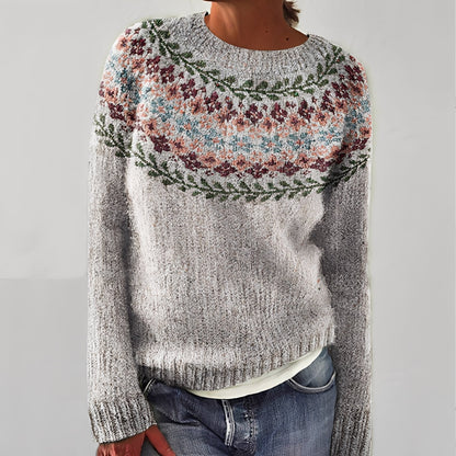 Heather - Traditioneller Damenpullover mit Design