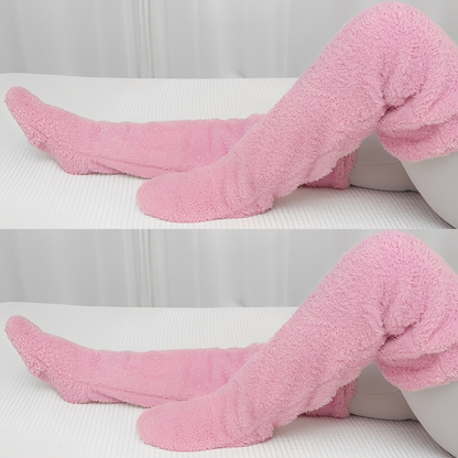 Camellia - Warme, kniehohe Wintersocken für Frauen