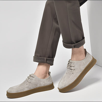 Sylvan - Schicke flache Herrenschuhe aus Wildleder