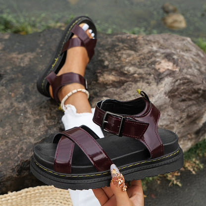Laurelle - Trendige römische Sportsandalen mit Schnalle für Damen