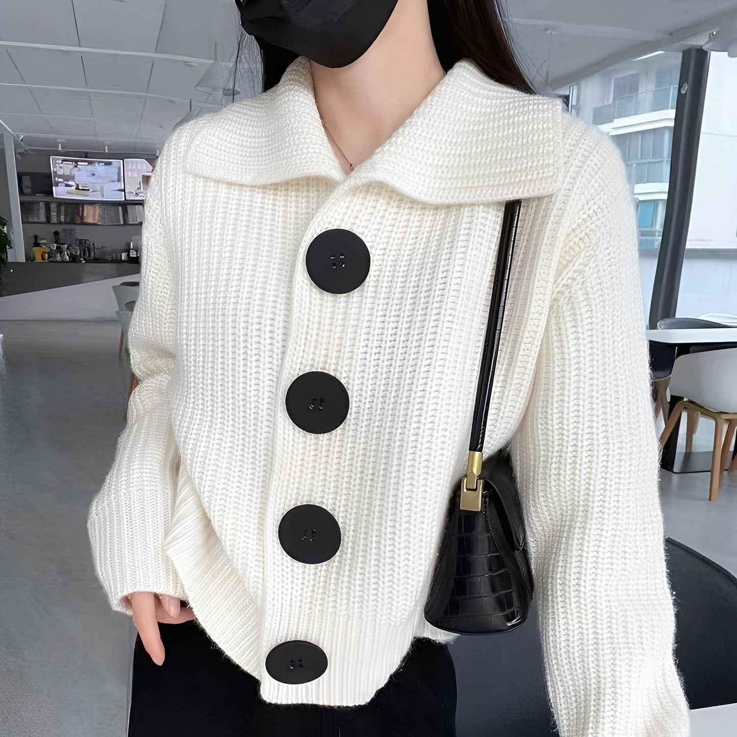 Alexus - Lässiger Damen-Cardigan mit Knöpfen