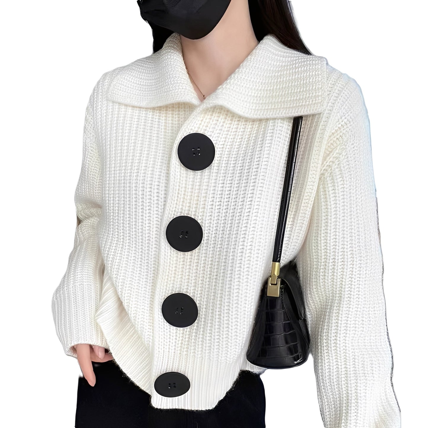 Alexus - Lässiger Damen-Cardigan mit Knöpfen