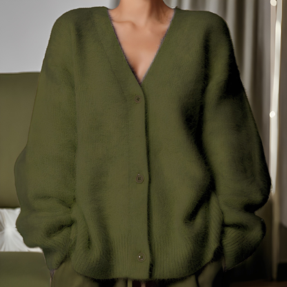 Emberly - Gemütlicher, locker geschnittener Damen-Kaschmirpullover