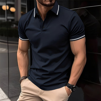 Mervyn - Bequemes, kurzärmeliges Herren-Sport-Poloshirt