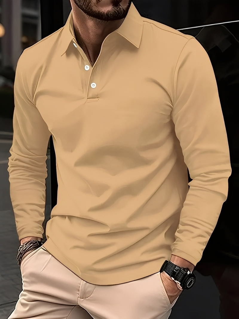 Burton - Klassisches Herren-Poloshirt mit langen Ärmeln