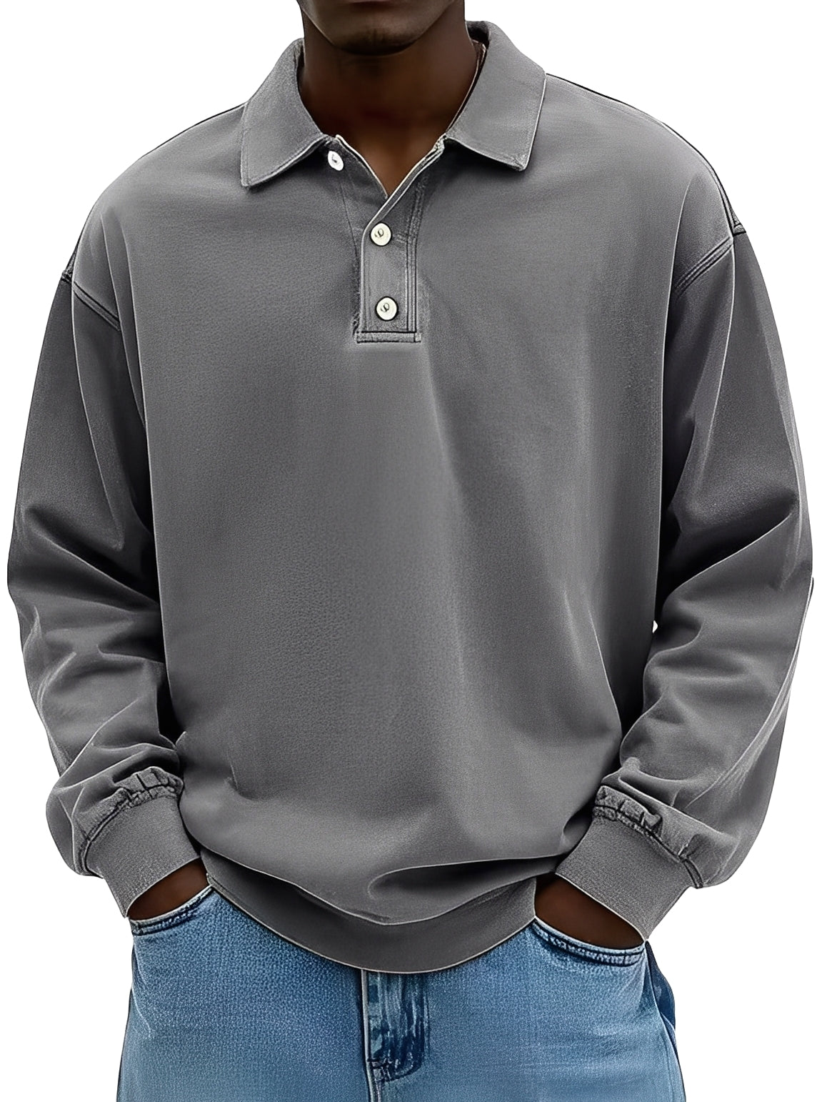 Clayton - Traditionelles Herren-Poloshirt mit langen Ärmeln