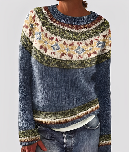 Christal - Schicker, locker geschnittener Damen-Wollpullover