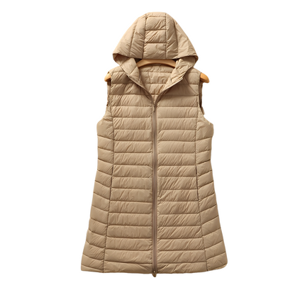 Joelle - Modische lange Stepp-Damenweste