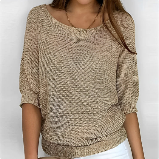 Kathleen - Bequemer und lockerer Damenpullover