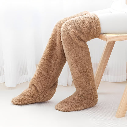 Camellia - Warme, kniehohe Wintersocken für Frauen