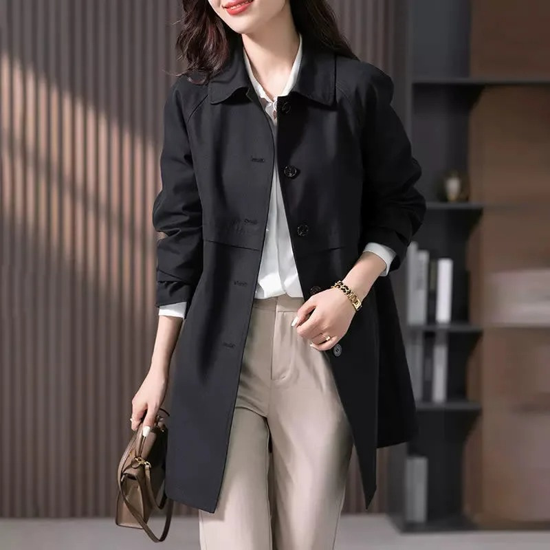 Elise – Kurzer Trenchcoat mit Knopf