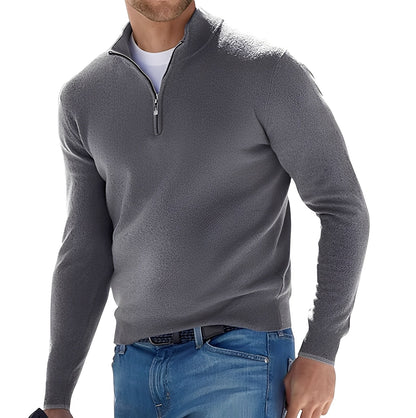 Kennith - Komfortabler Herrenpullover mit Zipper