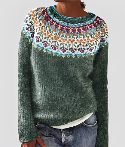 Christal - Schicker, locker geschnittener Damen-Wollpullover