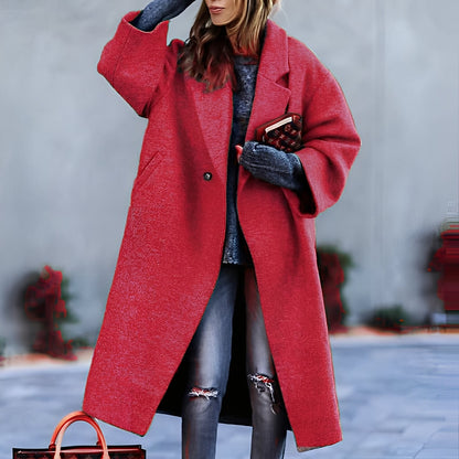 Britannia - Warmer langer Mantel mit Kragen für Damen