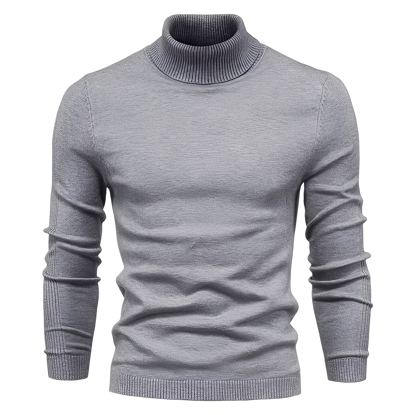 Evans - Leichter, schmal geschnittener Herren-Rollkragenpullover