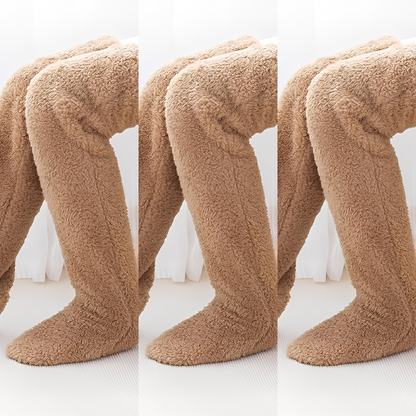 Camellia - Warme, kniehohe Wintersocken für Frauen