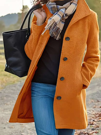 Jaclyn - Moderner und wandelbarer Damen-Tweedmantel