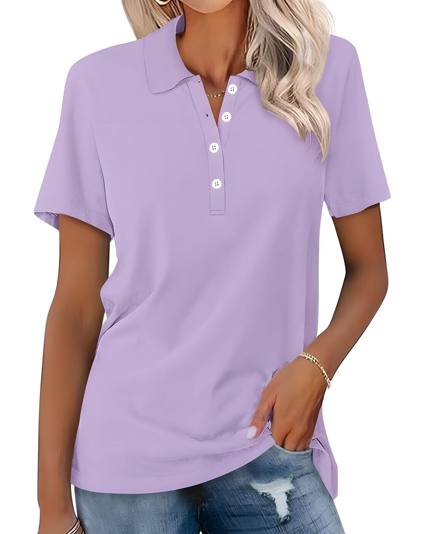 Stella - Bequemes Slim-Fit-Poloshirt für Damen