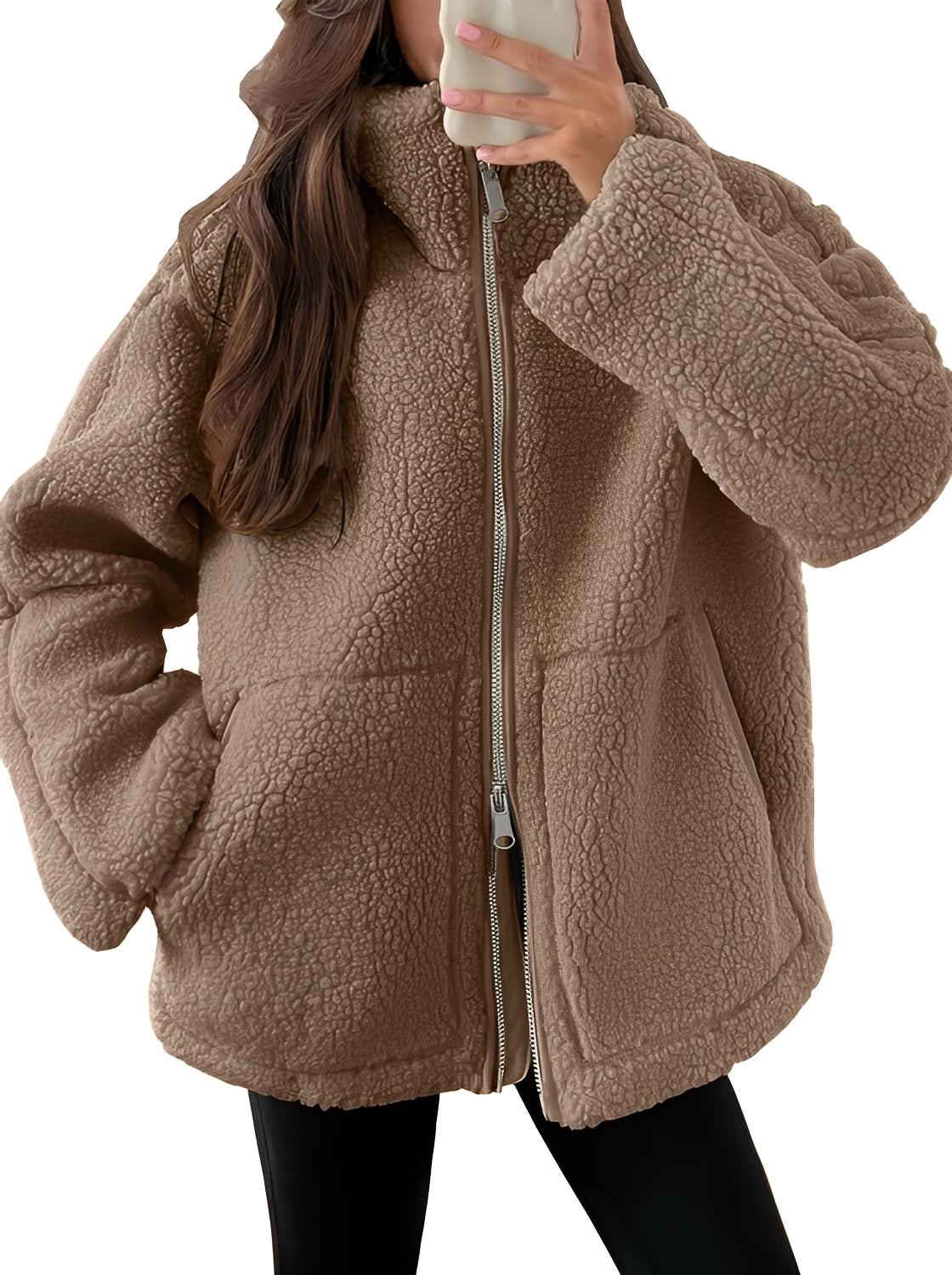 Rowena - Elegante Damen-Wolljacke mit Reißverschluss