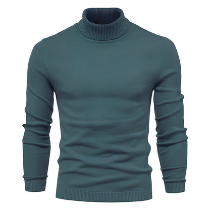 Evans - Leichter, schmal geschnittener Herren-Rollkragenpullover