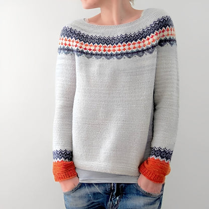 Christiana - Klassischer Damenpullover mit Design