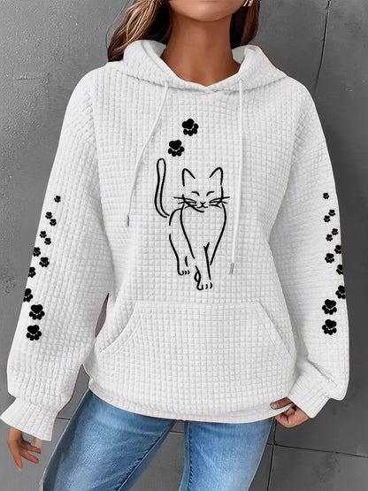 Berenice - Gedrucktes, warmes Damen-Hoodie