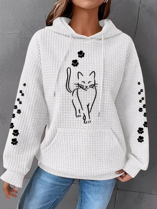 Berenice - Gedrucktes, warmes Damen-Hoodie