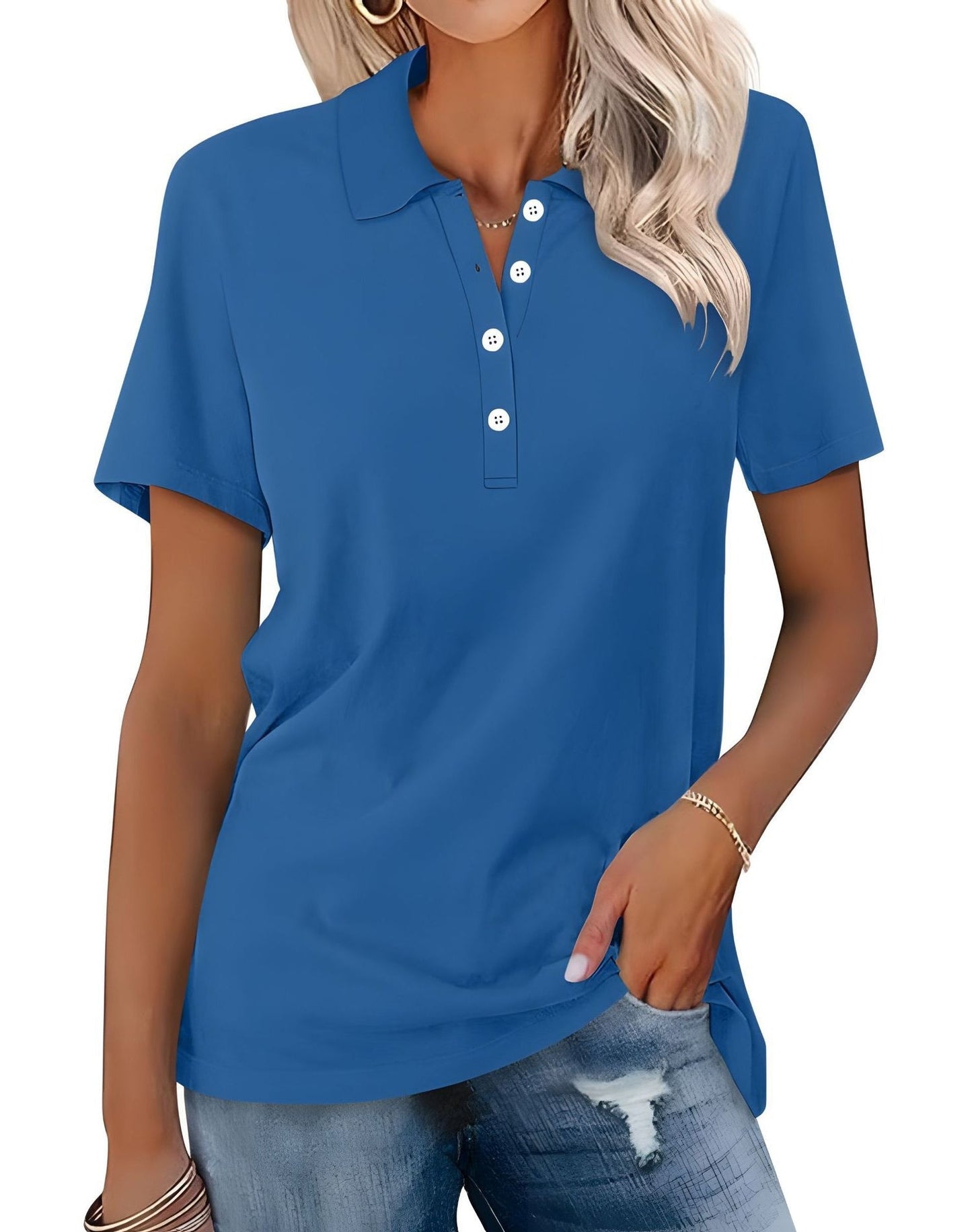 Stella - Bequemes Slim-Fit-Poloshirt für Damen