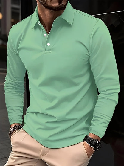 Burton - Klassisches Herren-Poloshirt mit langen Ärmeln