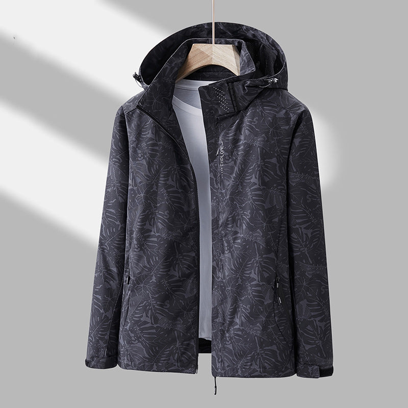 Emmaline - Trendige bedruckte Damen-Outdoor-Jacke mit Kapuze