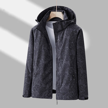 Emmaline - Trendige bedruckte Damen-Outdoor-Jacke mit Kapuze