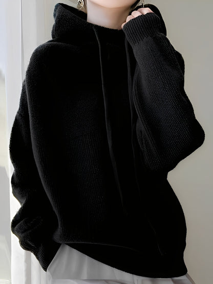 Roxane - Gemütlicher Damenpulli aus Wolle mit Kapuze