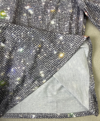 Elaina – Glitzerbluse mit langen Ärmeln