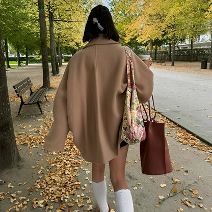 Verity - Damen-Mantel mit weitem Schnitt und Doppelknopfleiste