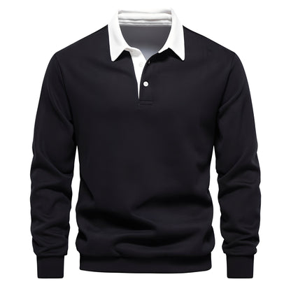 Sonnie - Komfortables Herren-Langarm-Poloshirt