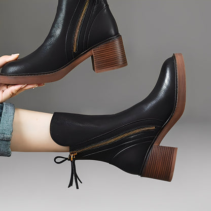 Pamella - Klassische Lederstiefel für Frauen