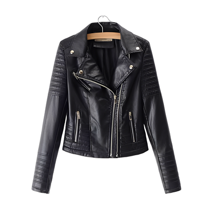 Cherie - Modische, enge Damenlederjacke