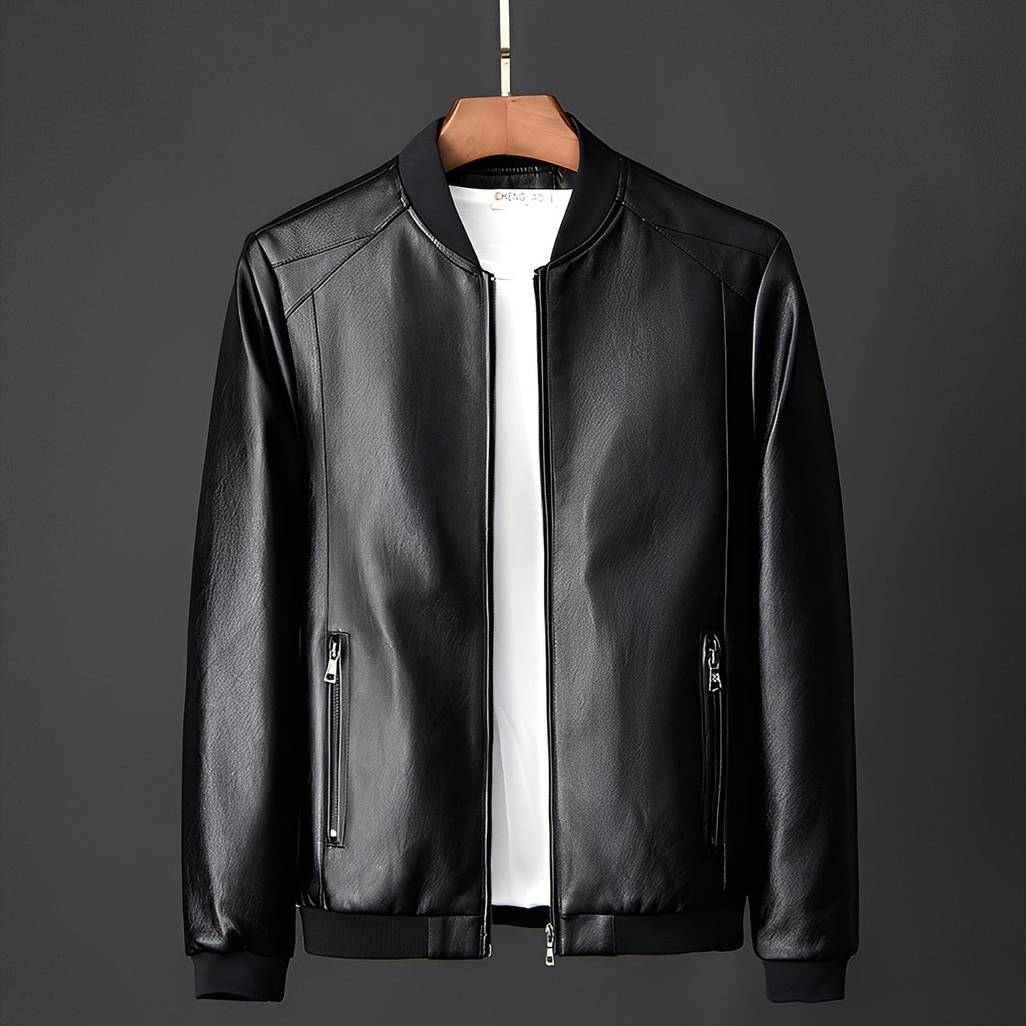 Jeremy - Modische Herren-Biker-Lederjacke