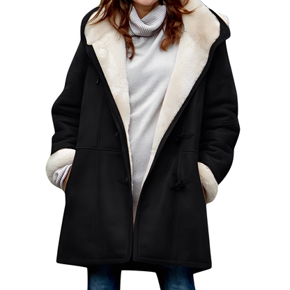 Madilyn - Freizeitdufflecoat mit Kapuze für Damen