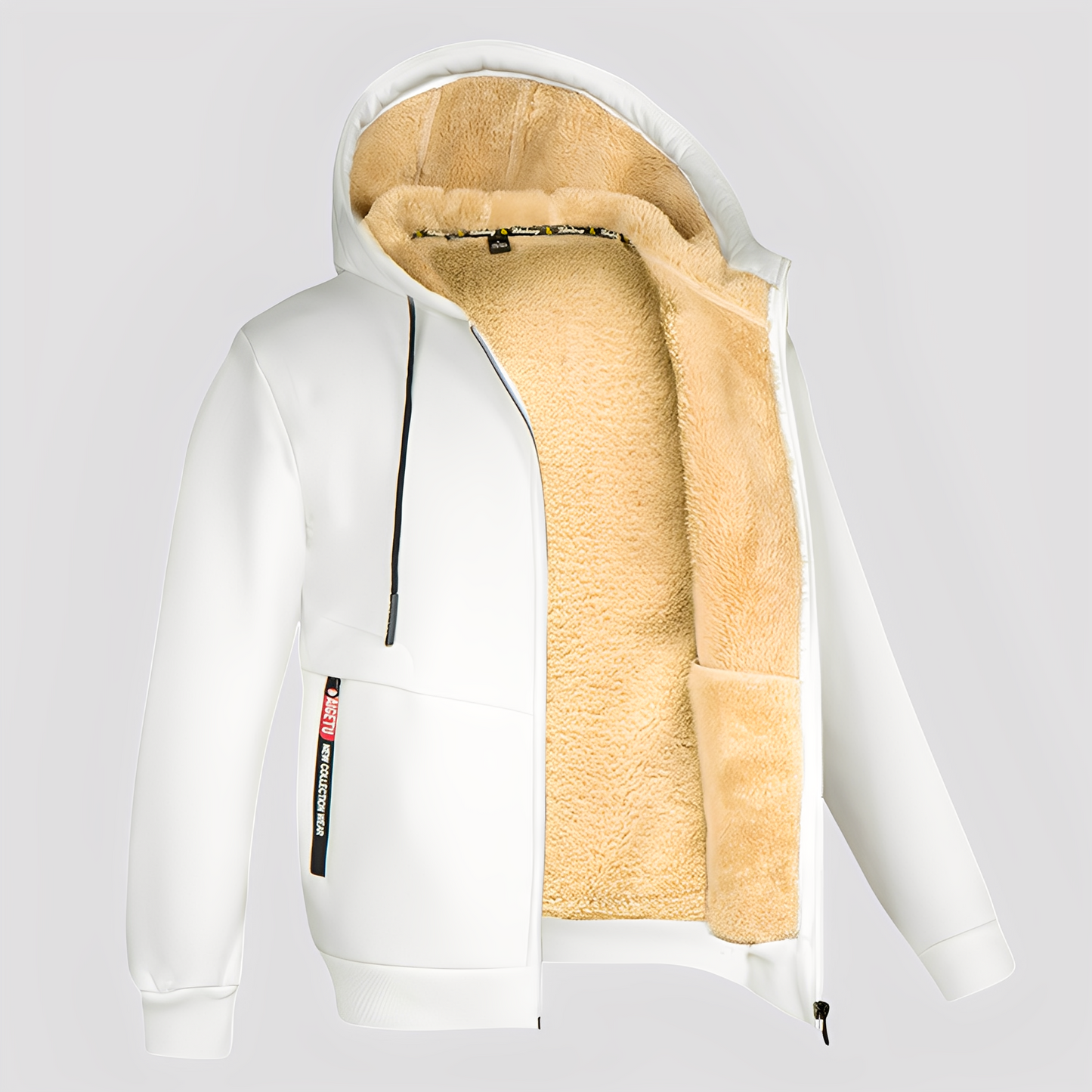 Waldo - Schlichter Herren-Hoodie mit Fleece-Futter