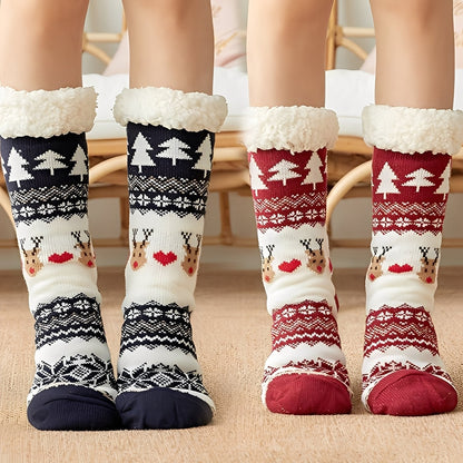 Kassia - Kuschelige Weihnachts-Fußsocken für Damen