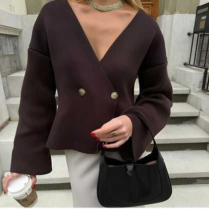 Anjelica - Eleganter, lässiger Damen-Cardigan aus Strick