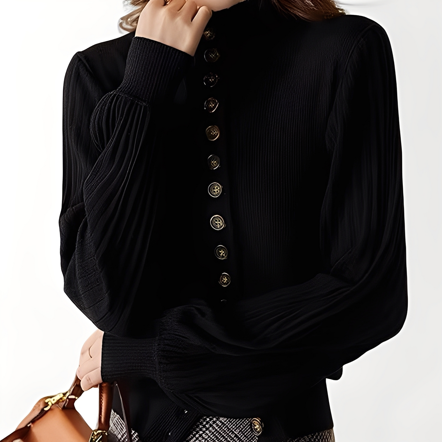 Adelyn - Lockeres Strickoberteil mit weiten Ärmeln für Frauen