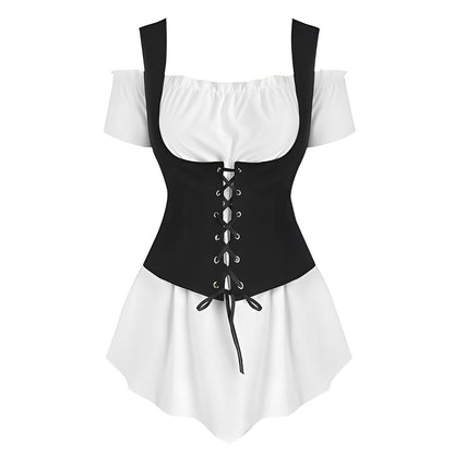 Danica - Frauen-Outfit mit Schnürung fürs Oktoberfest