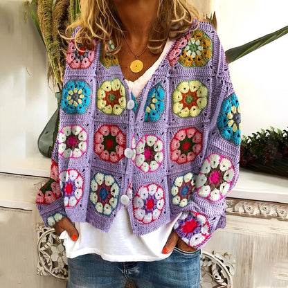 Nydia - Bequemer, weicher Damensweater mit Muster