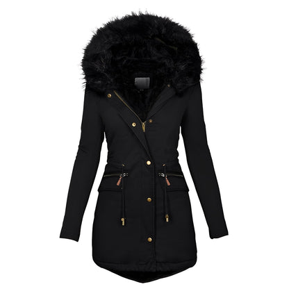 Camilla - Elegante, warme Jacke für Frauen mit Fell